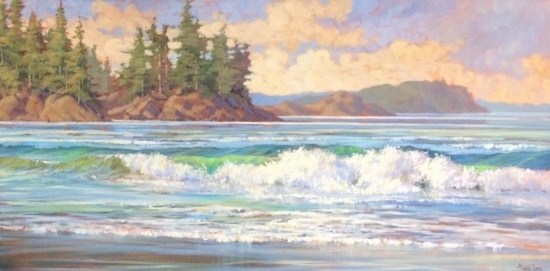 Island Surf, 24”x48”