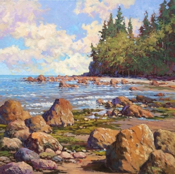 Low Tide, 36”x36”