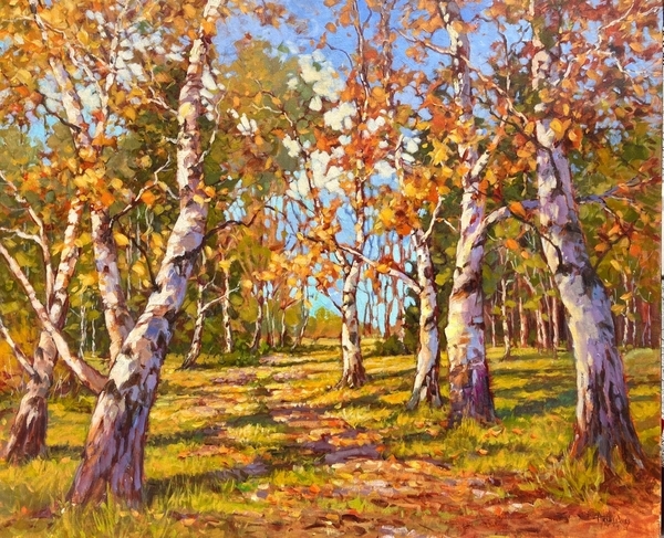 Country Lane, 30”x36”, acrylic on canvas