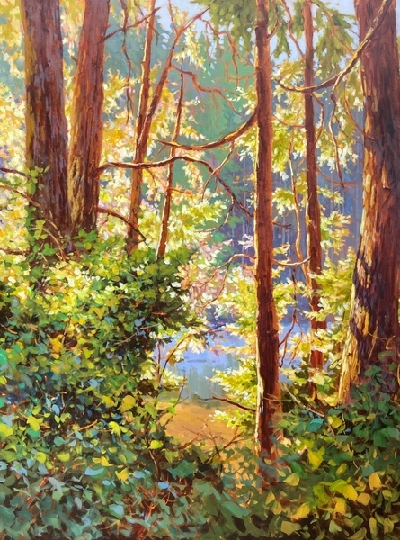Sunlight Fiesta, 40”x30”, acrylic on canvas