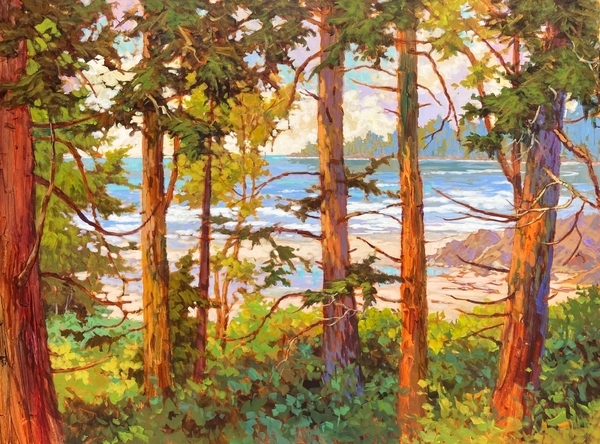 Tonquin Trail, 30”x40”, acrylic.